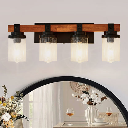Matte Black Glass Wall Sconce
