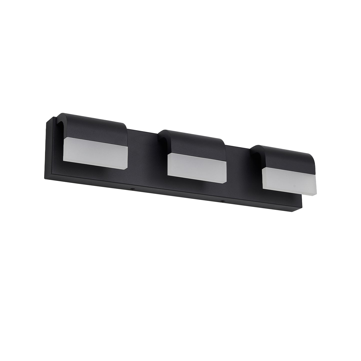 3-Light Matte Black Dimmable LED Vanity Light - view 8