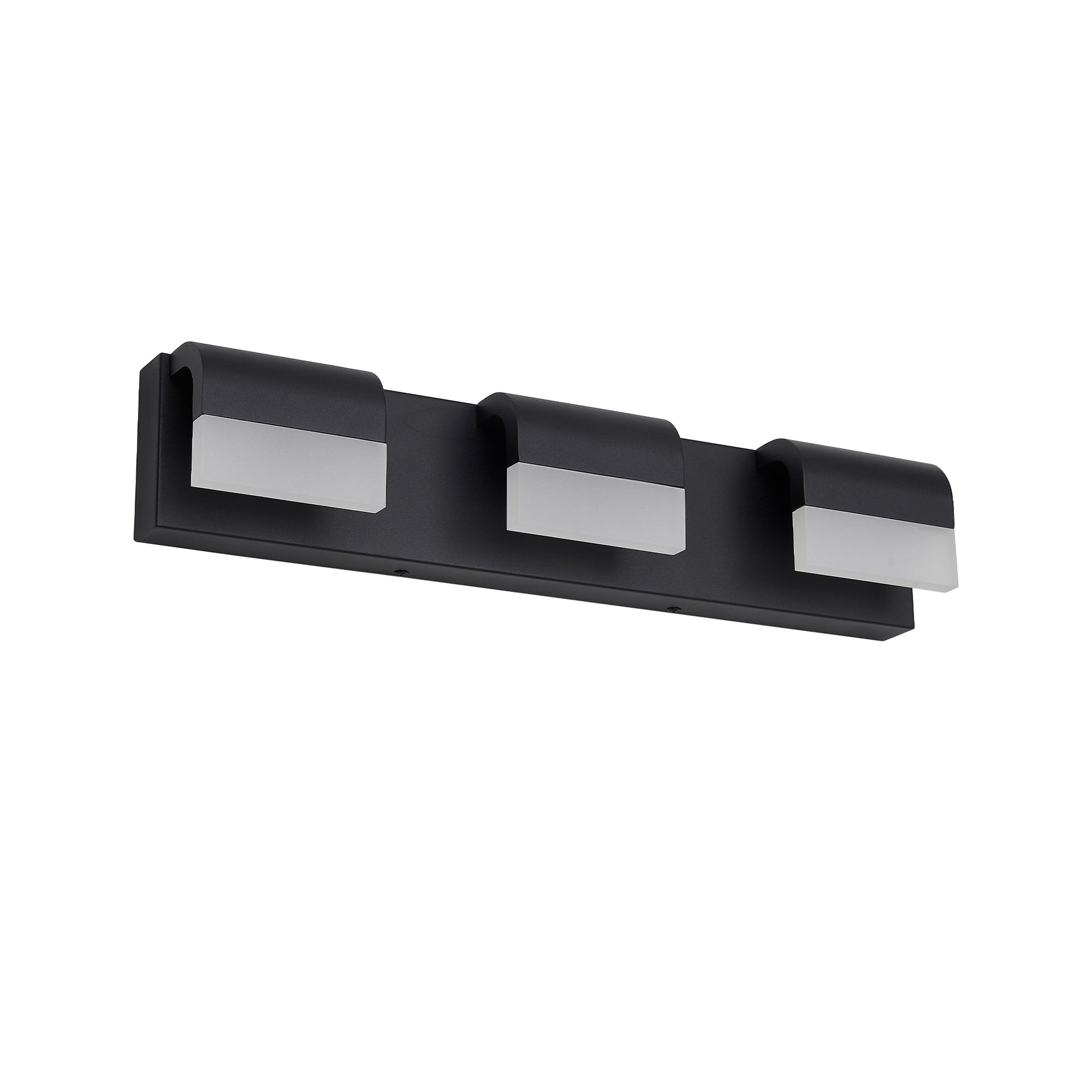 3-Light Matte Black Dimmable LED Vanity Light - view 8