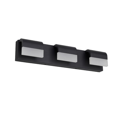 3-Light Matte Black Dimmable LED Vanity Light - view 8