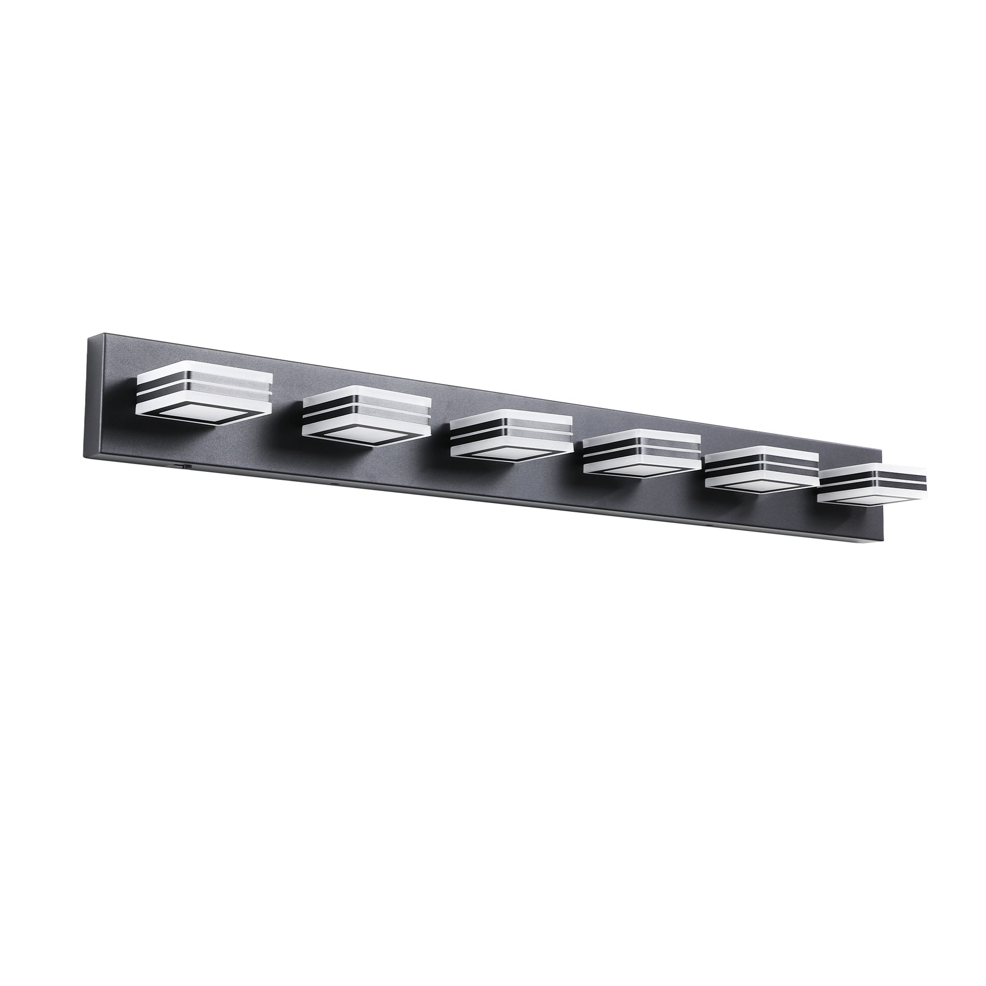 40" 6-Light Modern Black LED Vanity Light - view 9
