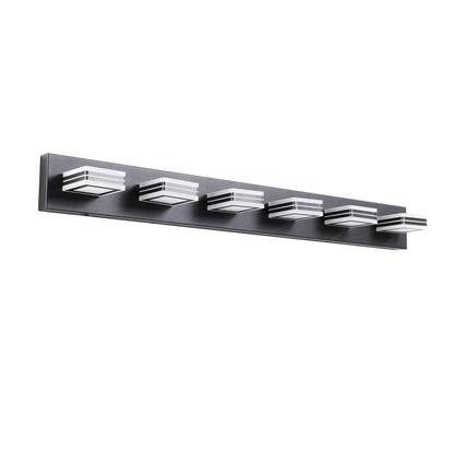 40" 6-Light Modern Black LED Vanity Light - view 9