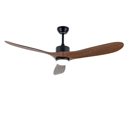 60" Matte Black Ceiling Fan with LED Light - view 21