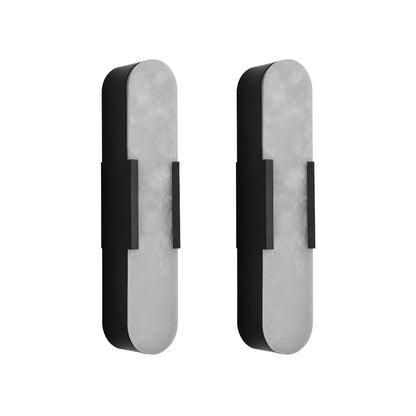 19.7" Natural Marble Black Wall Sconce, Set of 2 - view 10