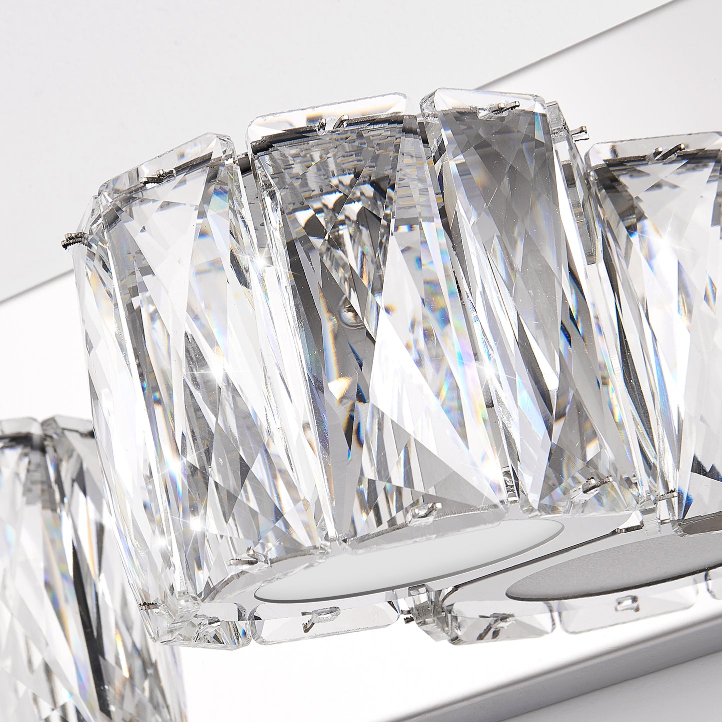 41" 6-Light Chrome Crystal Vanity Wall Light - view 9