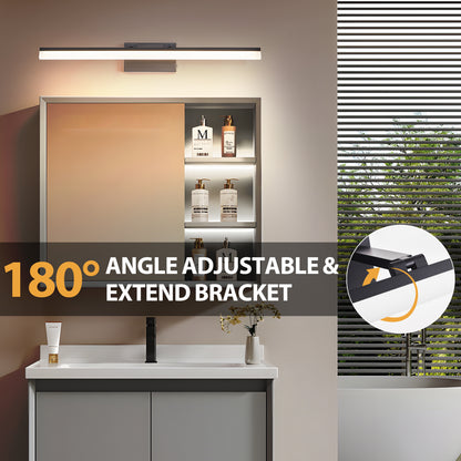 32" Black Metal LED Bathroom Vanity Light - view 7