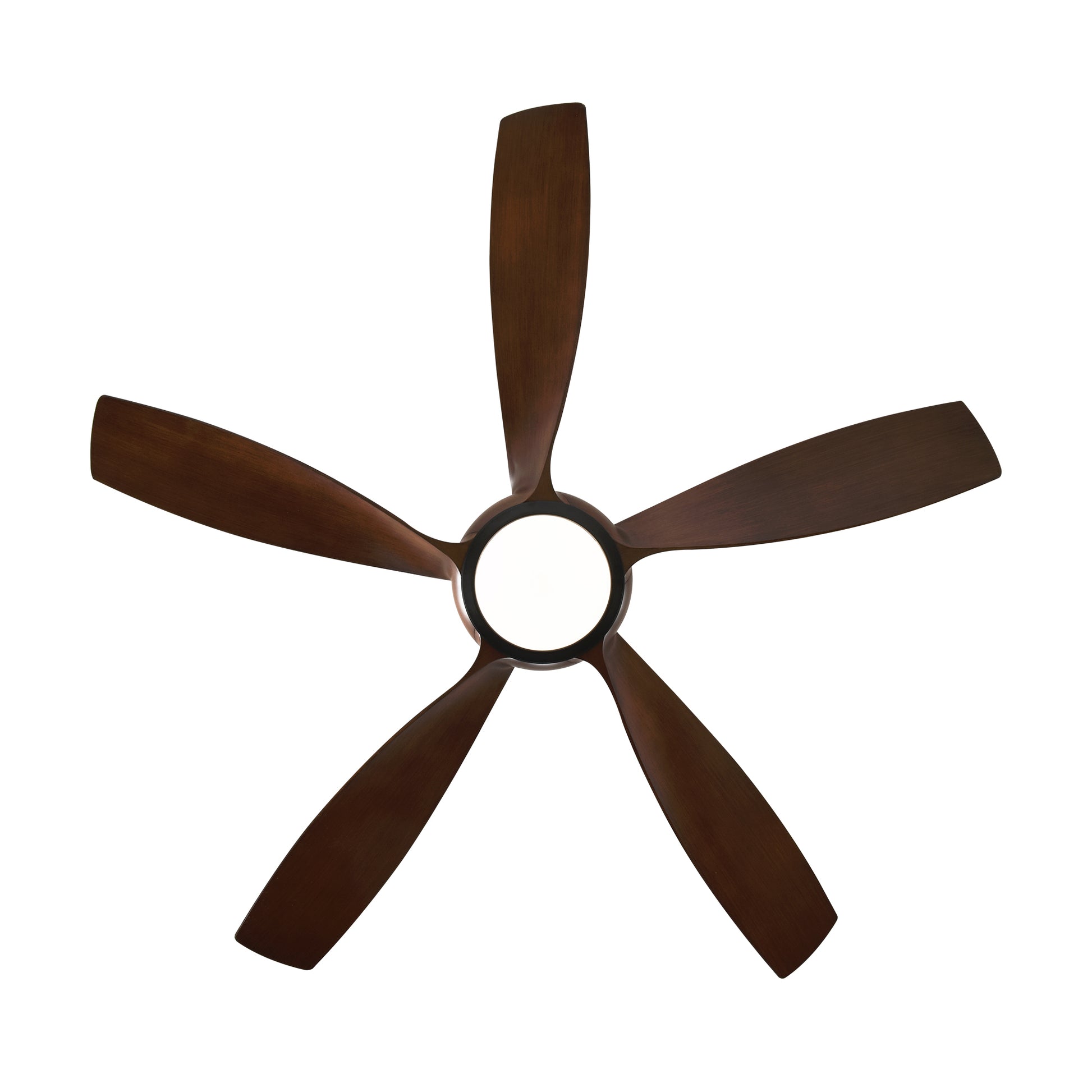 56" Matte Black & Wood Ceiling Fan with Remote - view 16