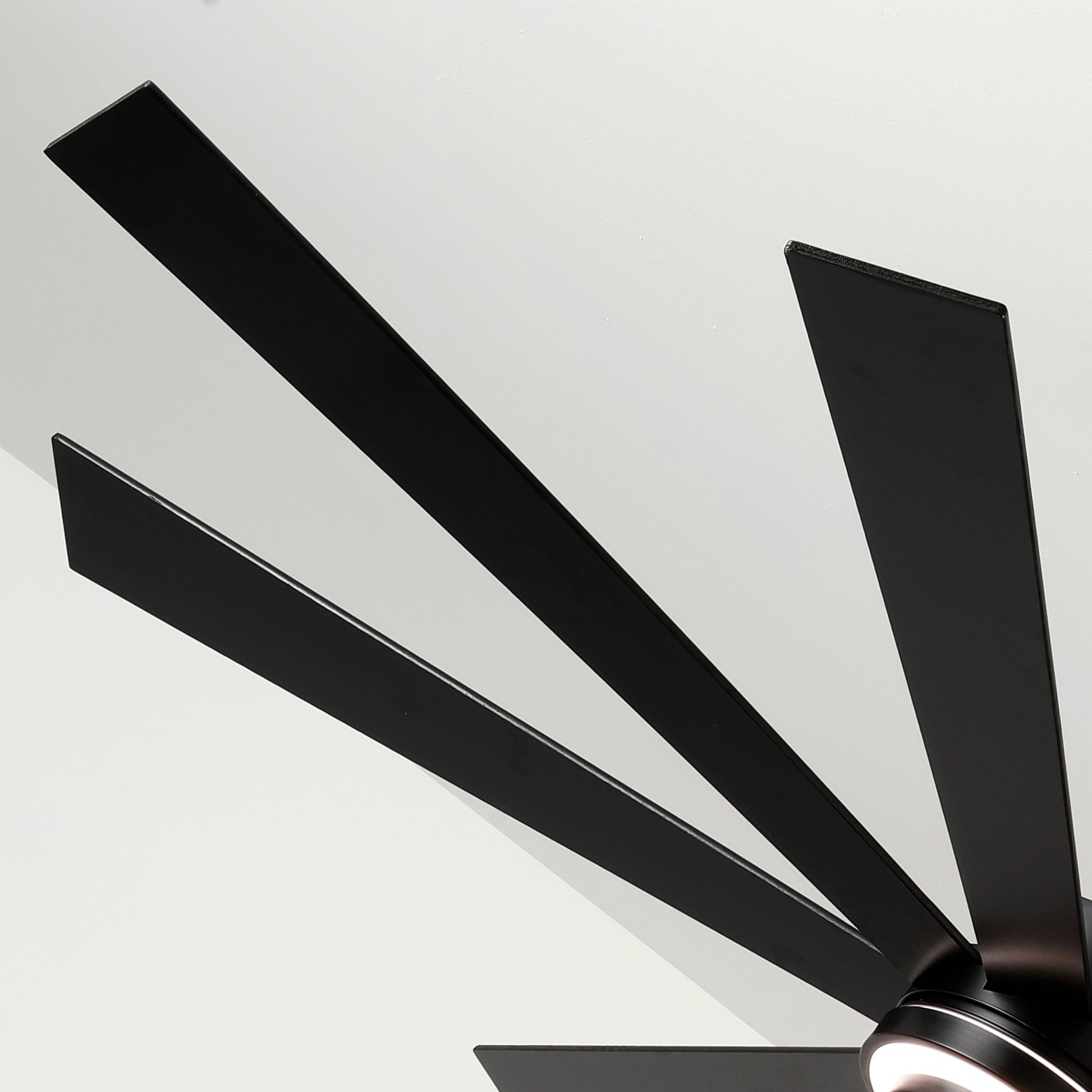 72" Matte Black 8-Blade Ceiling Fan with Dimmable LED - view 20
