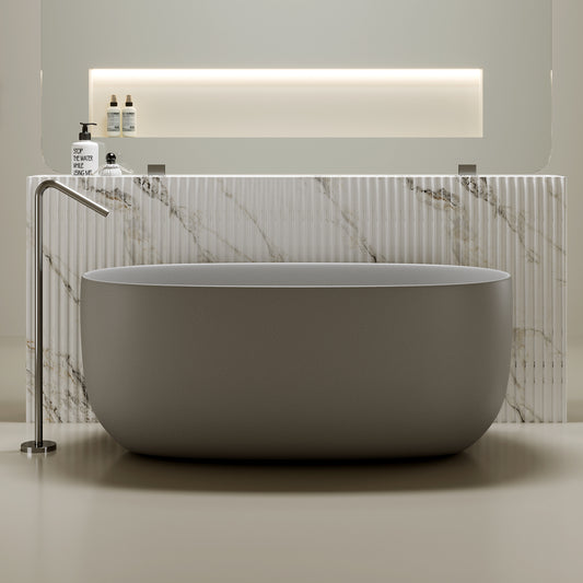 Gray Freestanding Tub