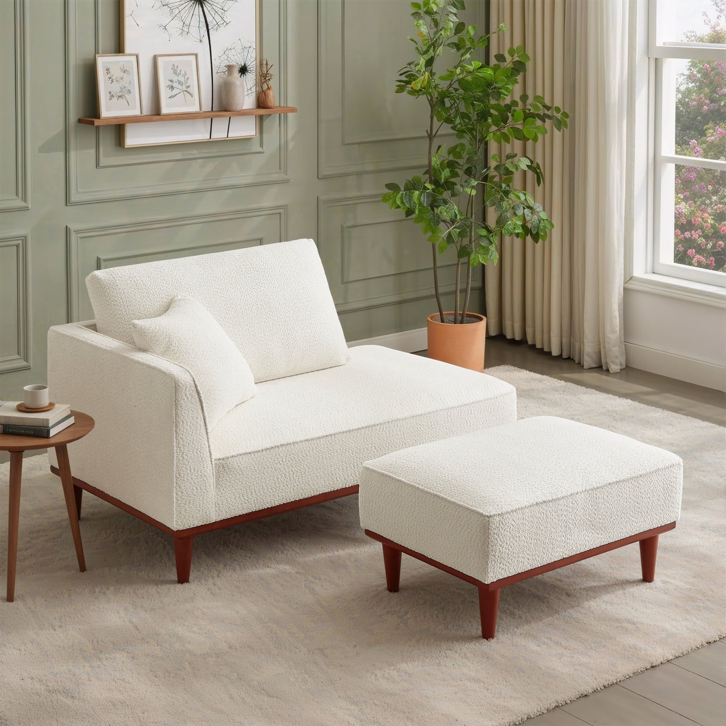 Wood Chaise Lounge