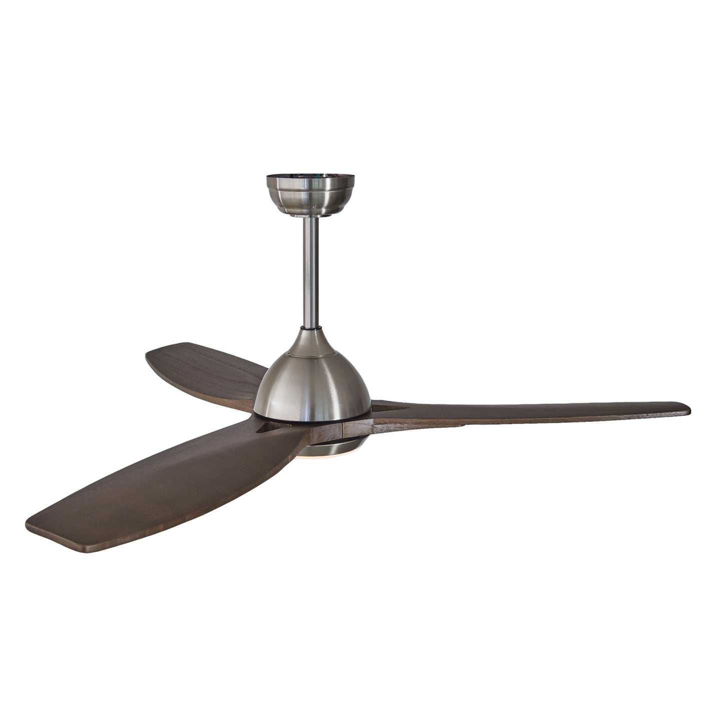 52" Nickel & Wood Reversible Ceiling Fan with Light - view 20