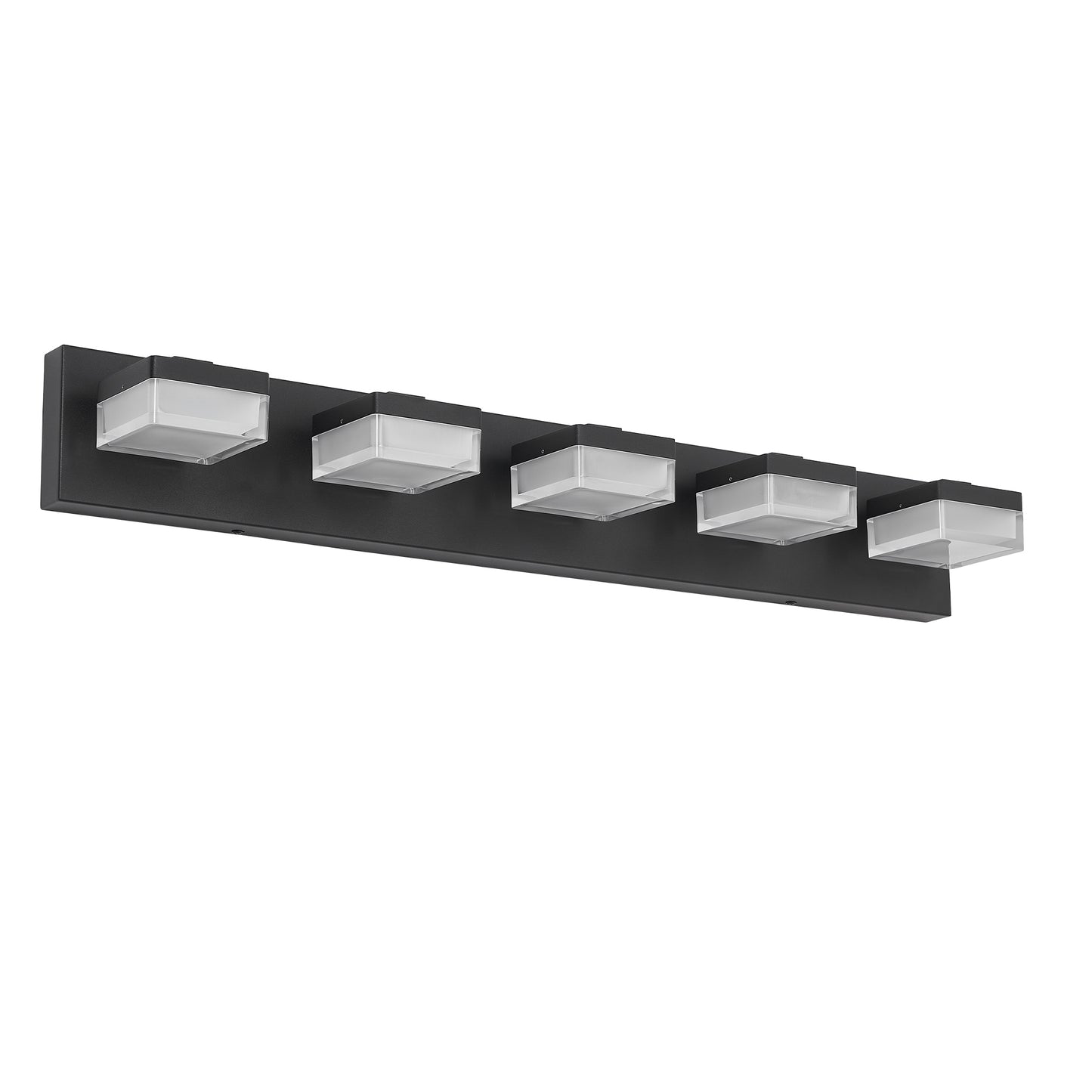 5-Light Modern Black LED Vanity Light - view 8
