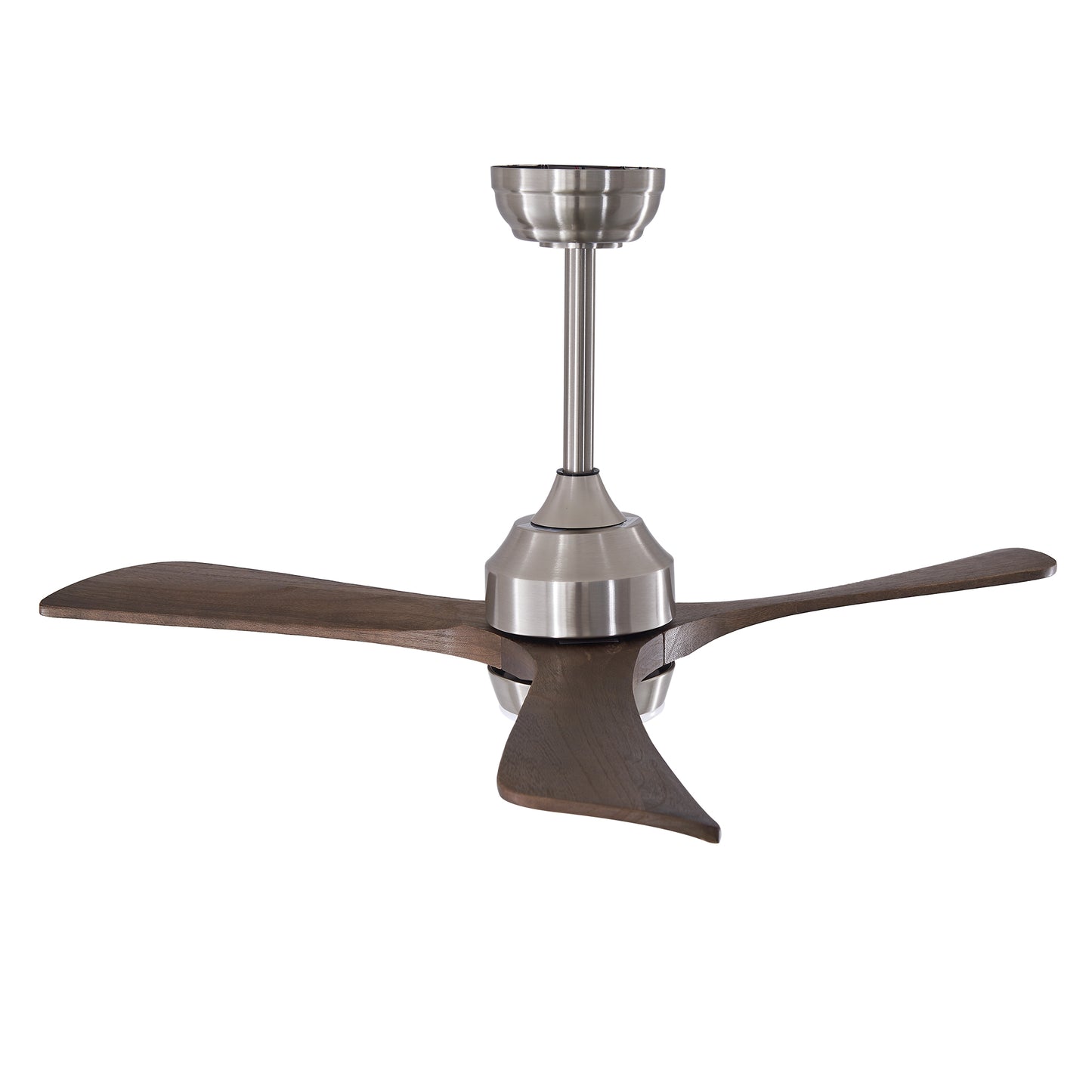 42" Nickel Solid Wood Ceiling Fan with Remote - view 19