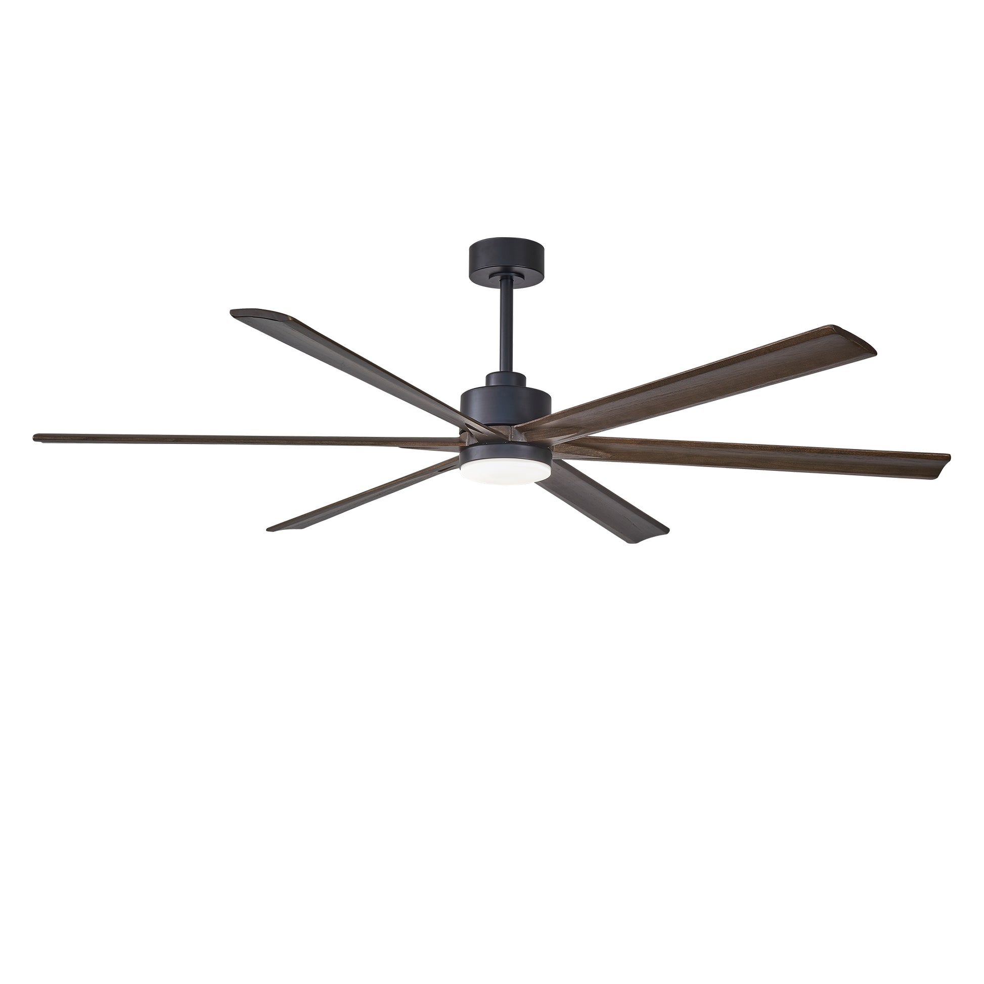 70" Matte Black Ceiling Fan with Light - view 15
