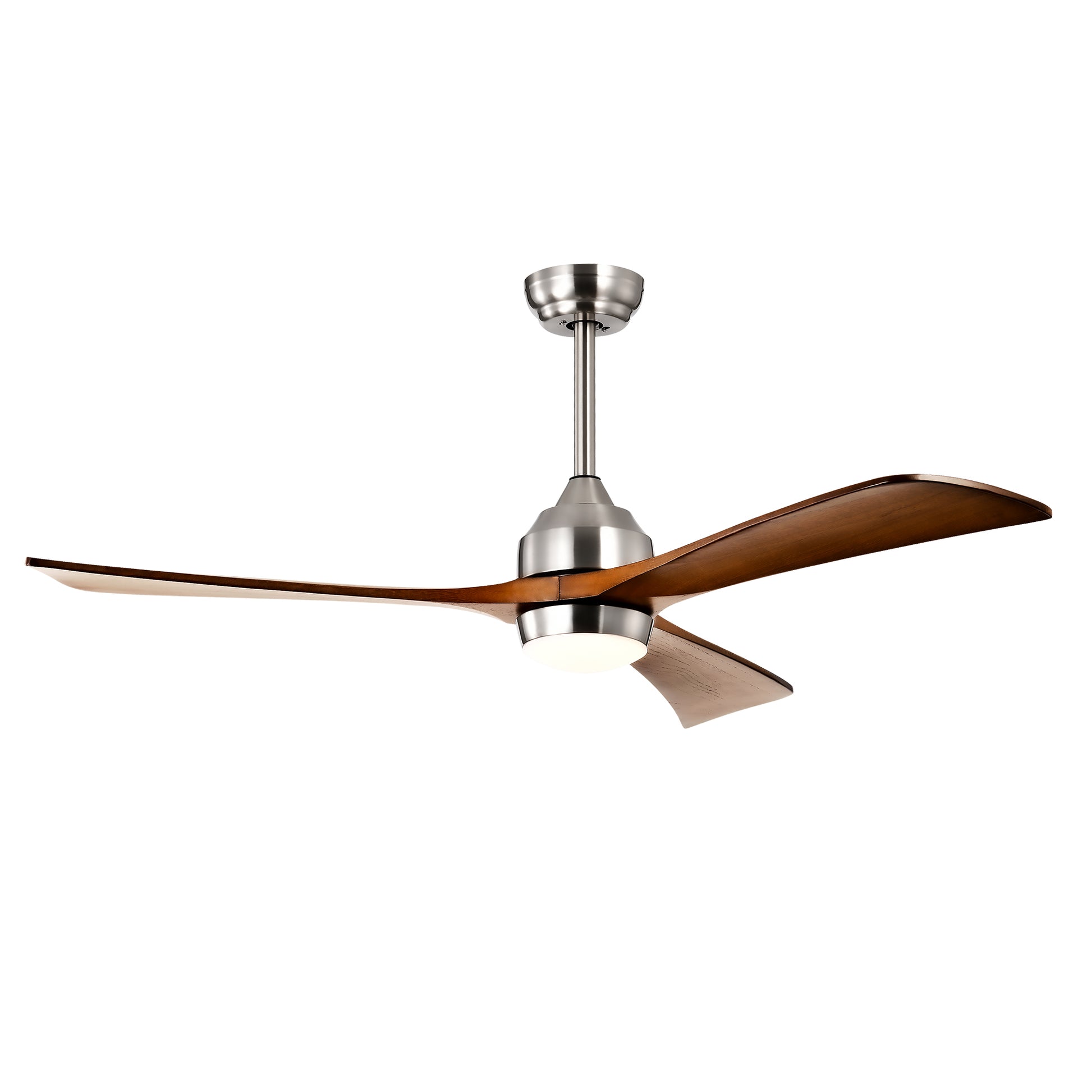 52" Satin Nickel Solid Wood Ceiling Fan with Remote - view 20