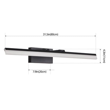 32" Black Metal LED Bathroom Vanity Light - view 9
