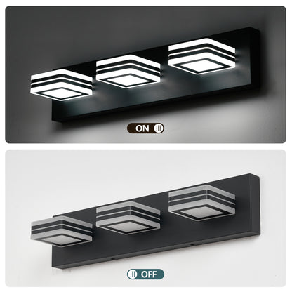 3-Light Matte Black Up & Down LED Vanity Wall Light - view 6