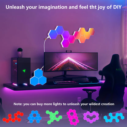 Hexagon RGB LED Wall Panels, 10 Pack - view 4