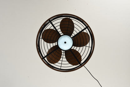 20" Matte Black Outdoor Ceiling Fan with Light and Remote - view 20