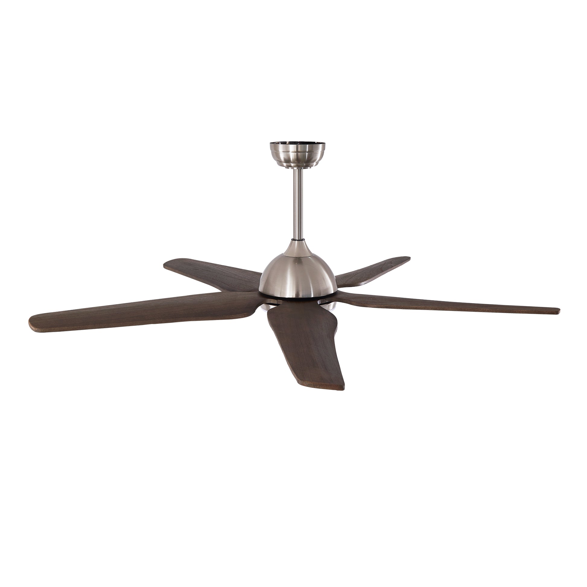 52" Nickel Reversible Ceiling Fan with Light - view 18
