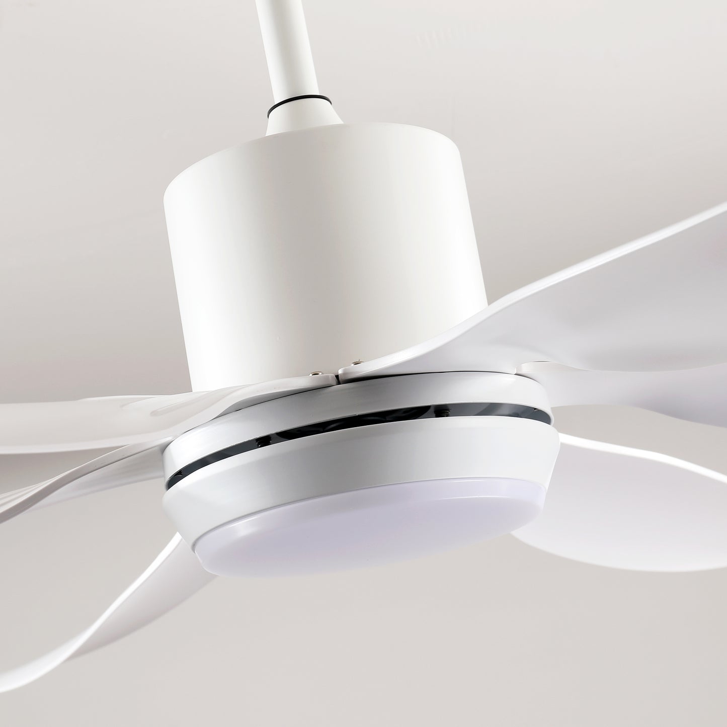 56" White 6-Blade Ceiling Fan with Remote - view 17