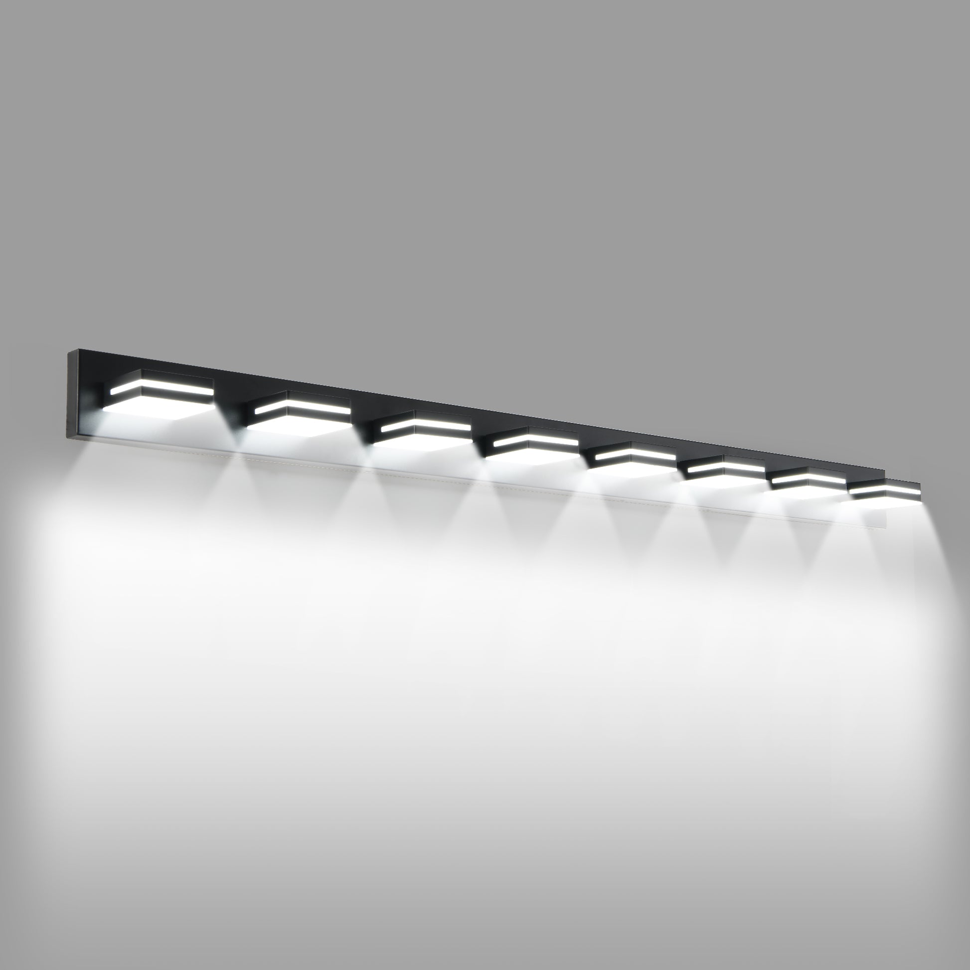 8-Light Black LED Bathroom Vanity Light - view 11