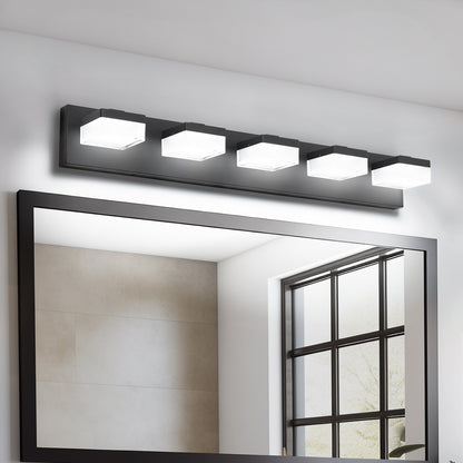 5-Light Modern Black LED Vanity Light - view 3