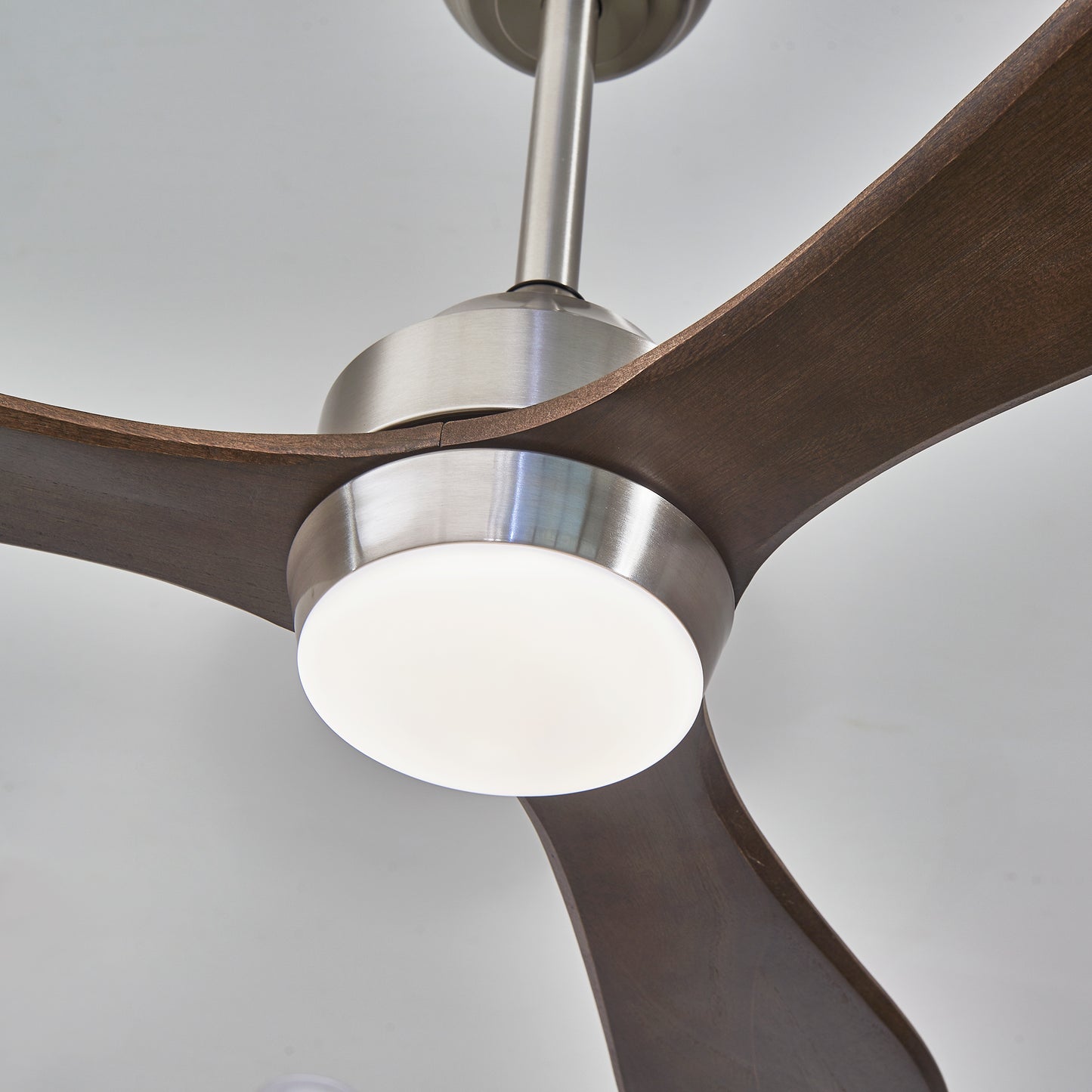 52" Nickel Solid Wood Ceiling Fan with Remote - view 16