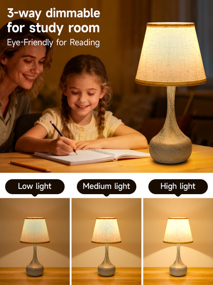 White & Gold Farmhouse Touch Table Lamp, Set of 2 - view 7