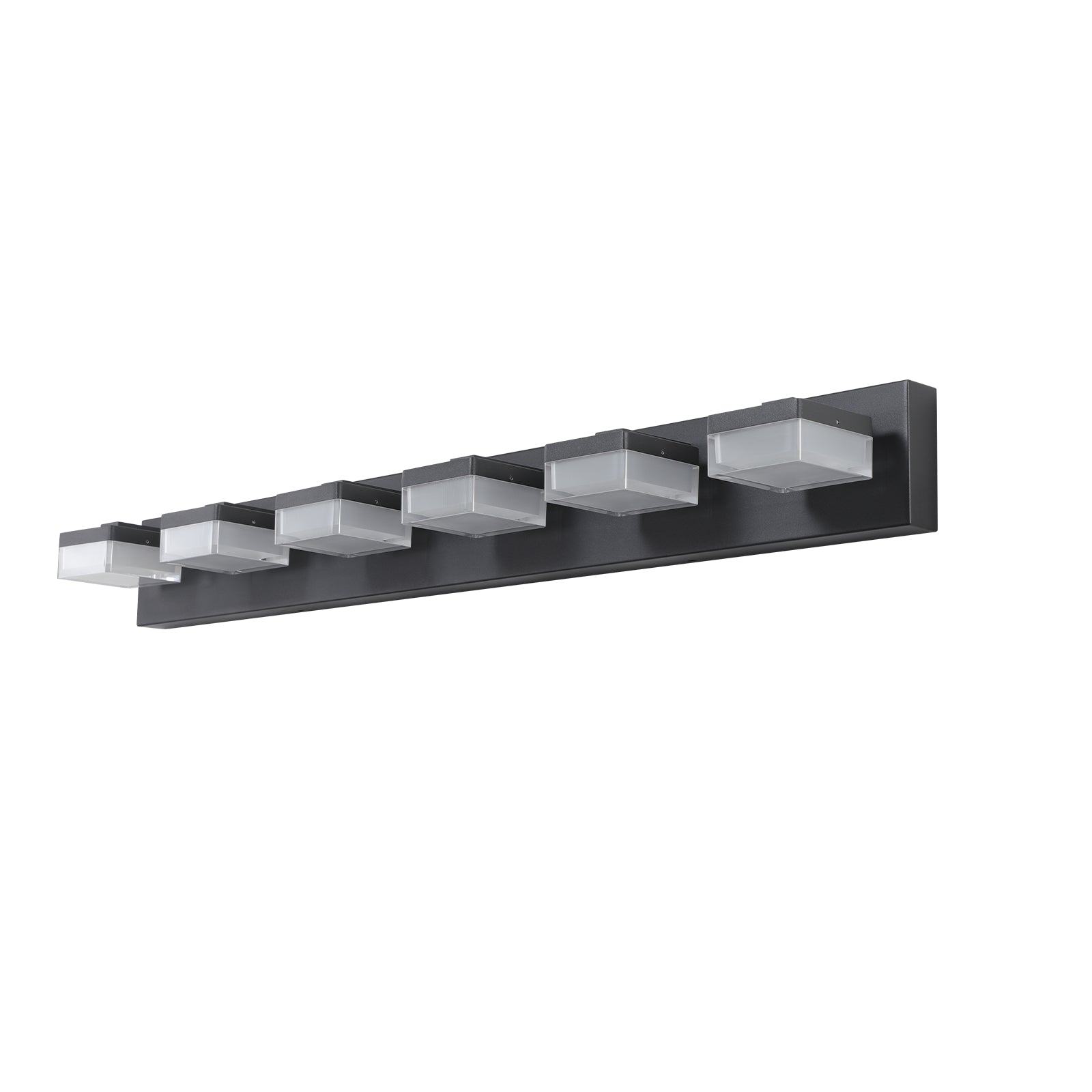 6-Light Modern Black LED Vanity Mirror Light - view 12