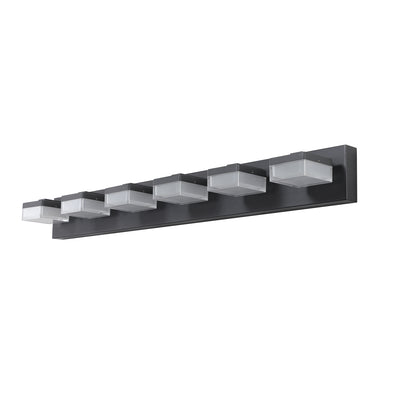 6-Light Modern Black LED Vanity Mirror Light - view 12