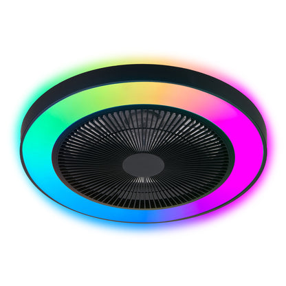 19" Black RGB Smart Ceiling Fan with Remote - view 12