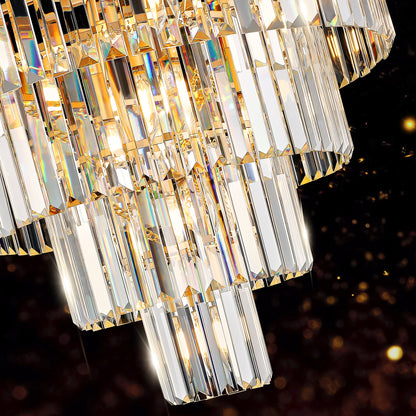 23.6" Gold Luxury Crystal Pendant Chandelier - view 7