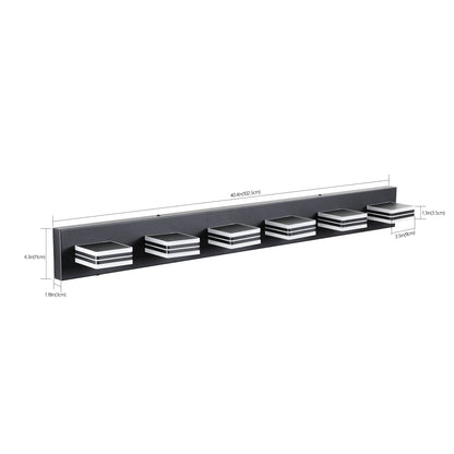 40" 6-Light Modern Black LED Vanity Light - view 8