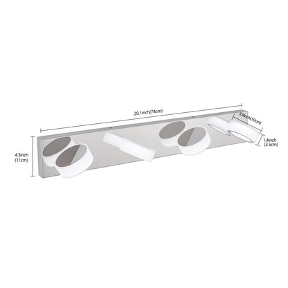 29" Modern 4-Light Chrome LED Vanity Light - view 9