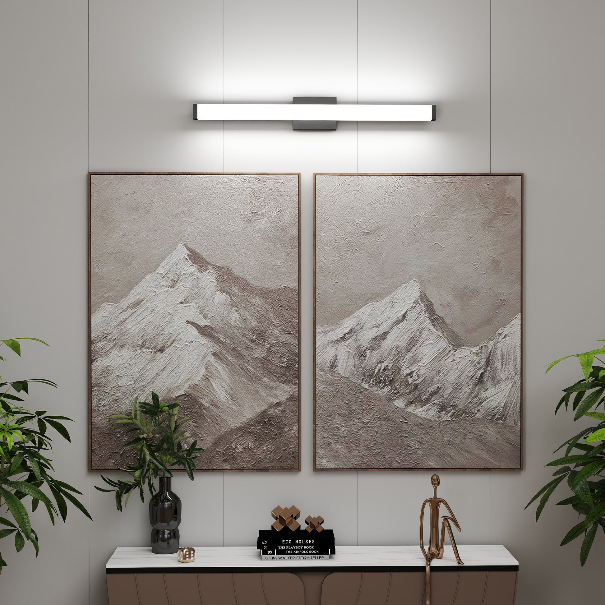 33" Black LED Bathroom Vanity Light - view 2