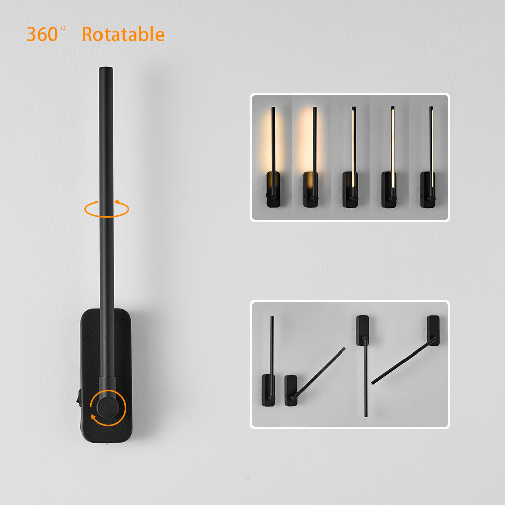 Black Rechargeable LED Picture Light with Remote - view 4