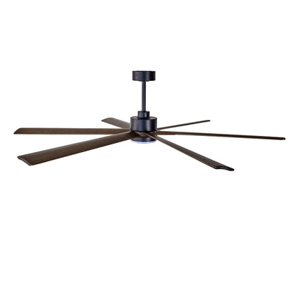 70" Matte Black Ceiling Fan with Light - view 16