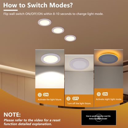 6" White Ultra-Thin LED Recessed Light, 6-Pack - view 4