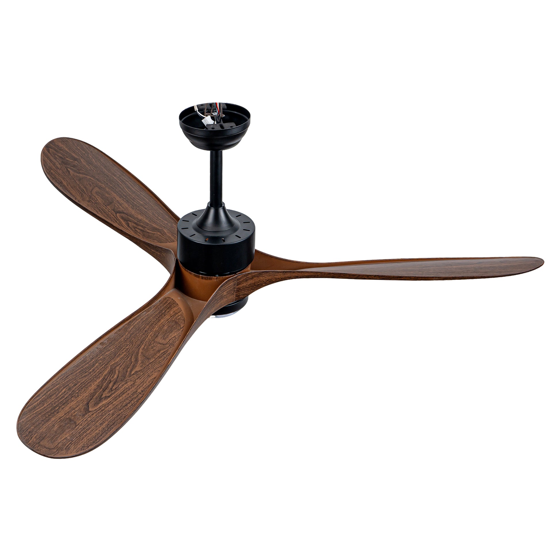 60" Matte Black Ceiling Fan with LED Light - view 23