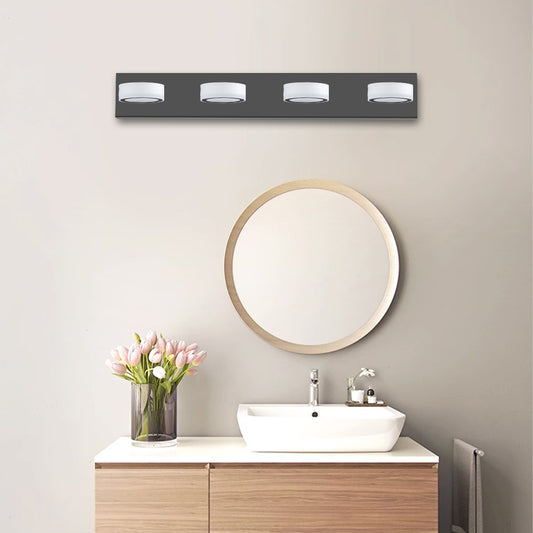29" Modern 4-Light Black LED Vanity Light