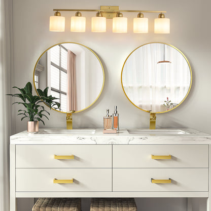 38" 6-Light Brushed Gold Vanity Wall Light - view 4