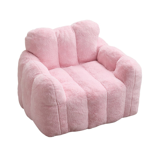 Lotus Faux Fur Bean Bag Sofa – Pink