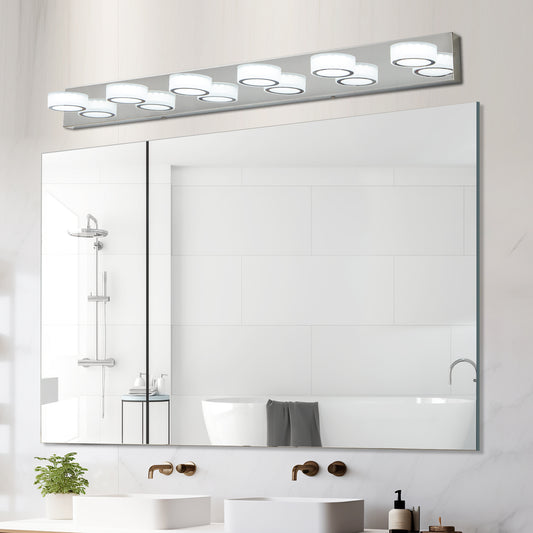 45" 6-Light Chrome LED Vanity Wall Light - view 2