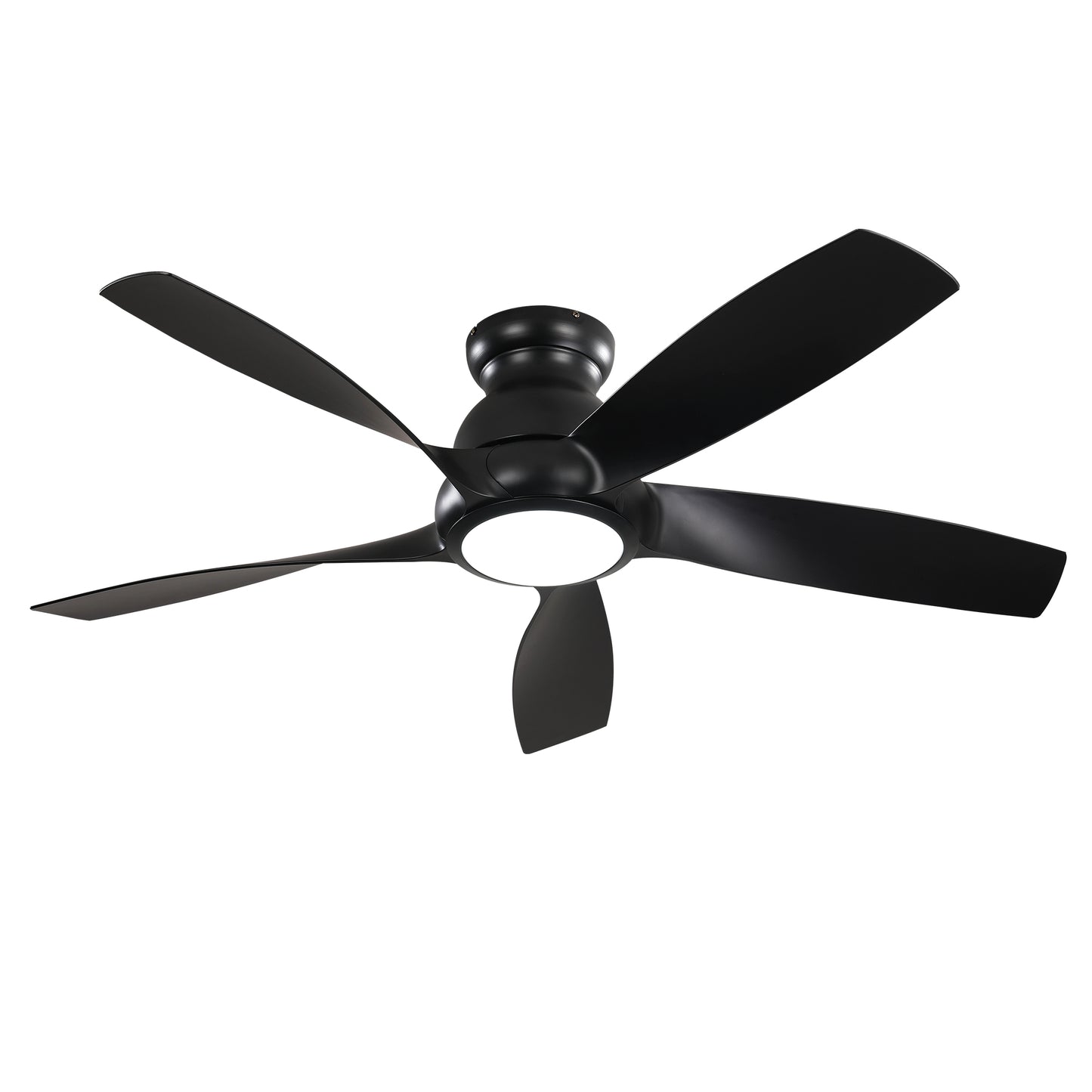 56" Matte Black 5-Blade Ceiling Fan with Remote - view 14