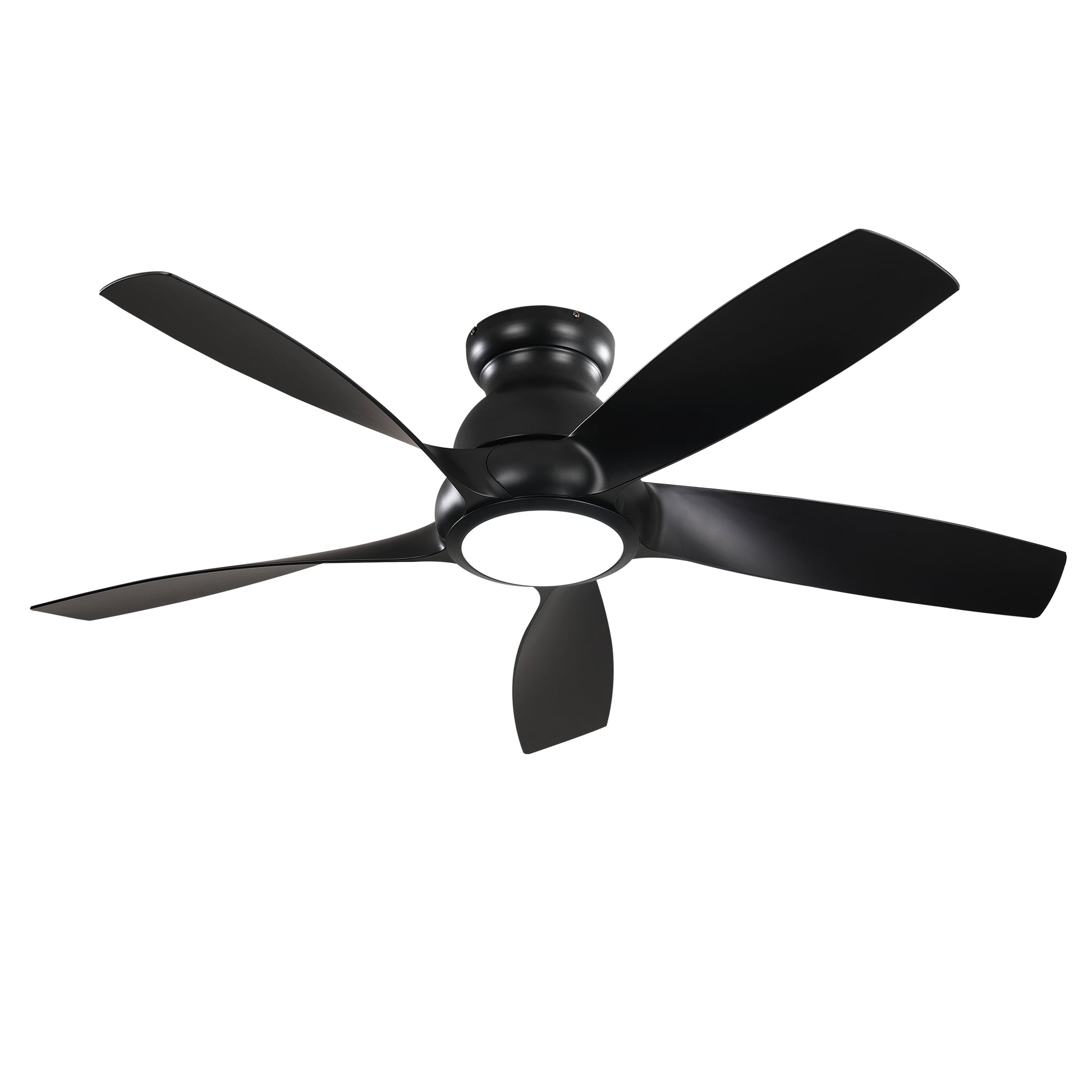 56" Matte Black 5-Blade Ceiling Fan with Remote - view 14