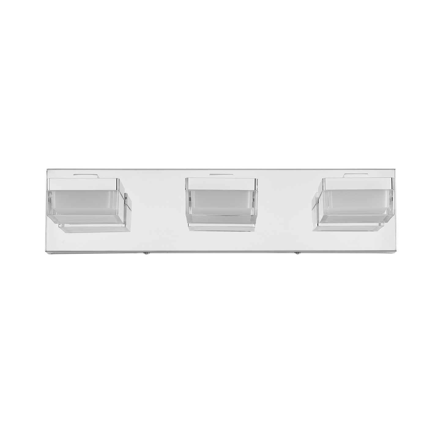 3-Light Modern Chrome LED Vanity Wall Light - view 9