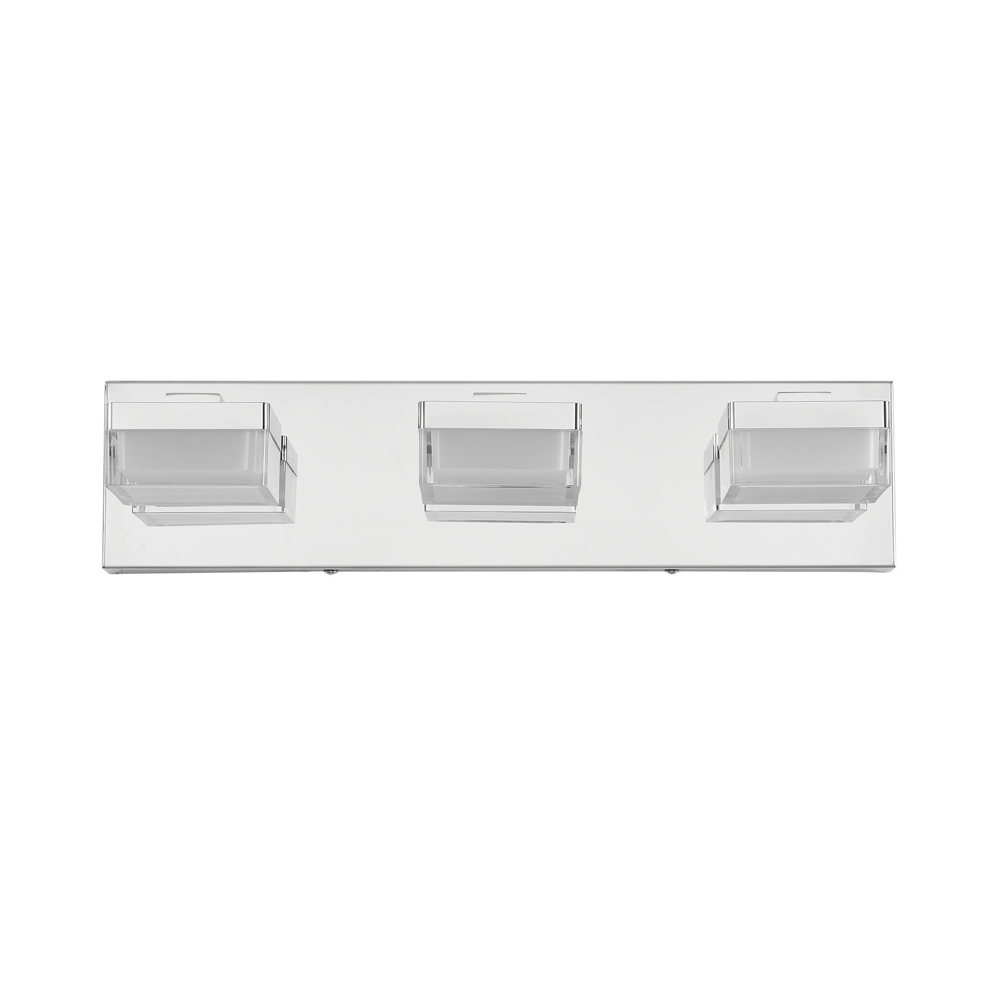 3-Light Modern Chrome LED Vanity Wall Light - view 9
