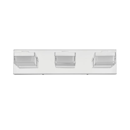 3-Light Modern Chrome LED Vanity Wall Light - view 9