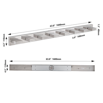 8-Light Chrome LED Bathroom Vanity Light - view 9